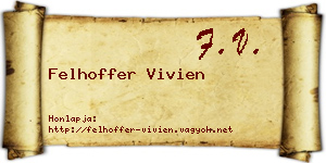 Felhoffer Vivien névjegykártya